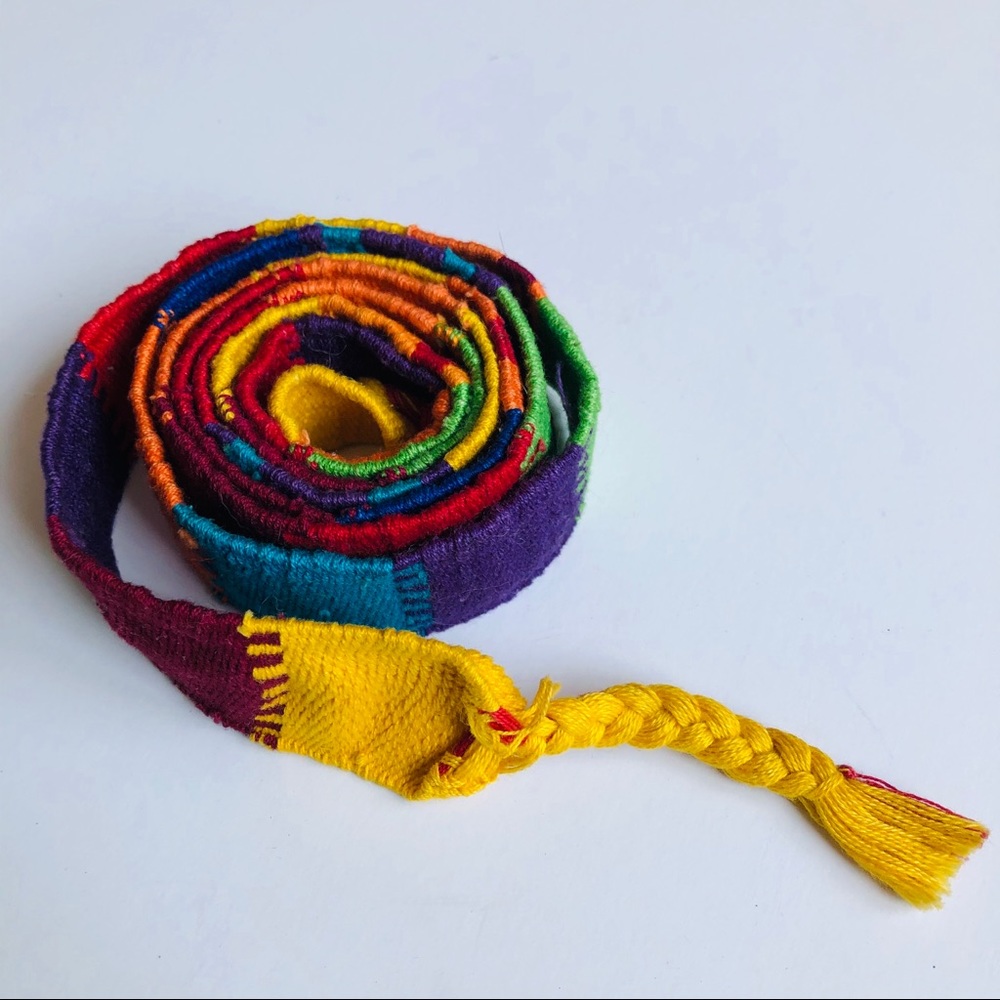 Hand-woven Aztec belt